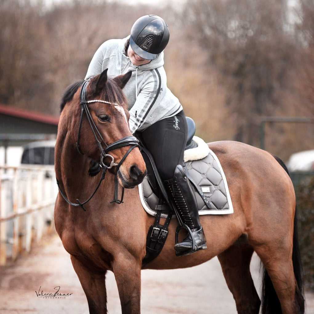 winter reitleggings her vollbesatz silikon mit handytasche und gürtelschlaufen gefüttert