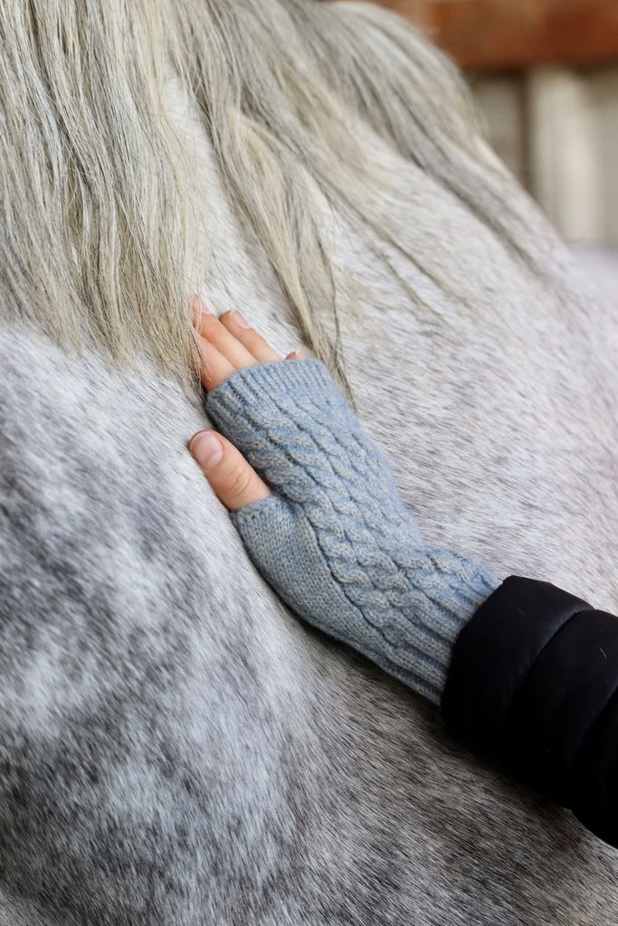 Modische Damenhandschuhe, gefüttert, mit Perlen oder Glitzer, gegen kalte Hände beim Pferd