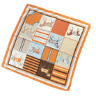 Damen halstuch seidentuch pferdemotiv taschenaccssoire