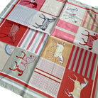 Damen halstuch seidentuch pferdemotiv taschenaccssoire