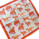 Damen halstuch seidentuch pferdemotiv taschenaccssoire