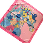Damen halstuch seidentuch pferdemotiv taschenaccssoire blumen