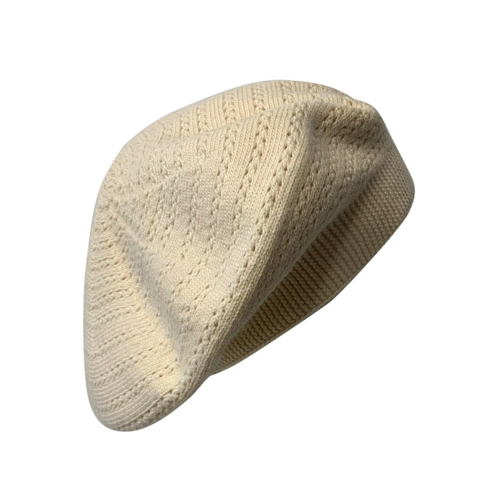 Kaschmir Baskenmütze celine beige französische Mütze 