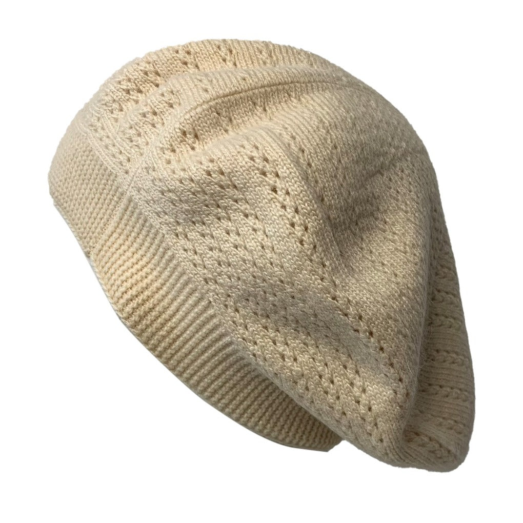 Kaschmir Baskenmütze celine beige französische Mütze 
