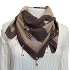 Springstar Schal Dackel Braun mit Charms 