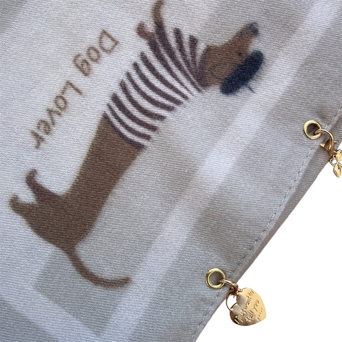 Wollschal Dog lover Dackel mit Charm 
