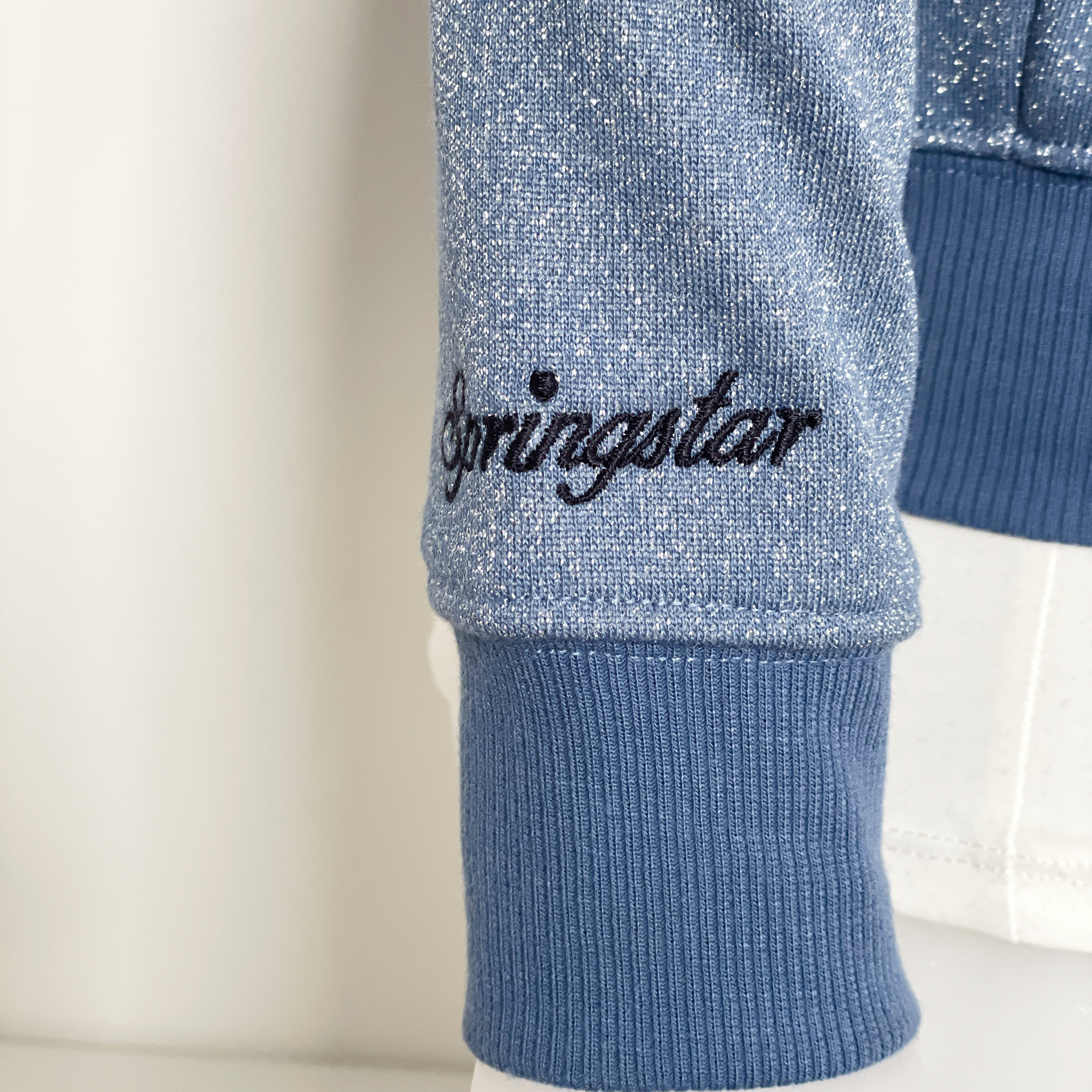 Reitjacke Damen, Glitzer Hoodie, Springstar Reitmode, Equestrian Fashion, Reitbekleidung Damen, Reitjacke mit Kapuze, Reitjacke Blau