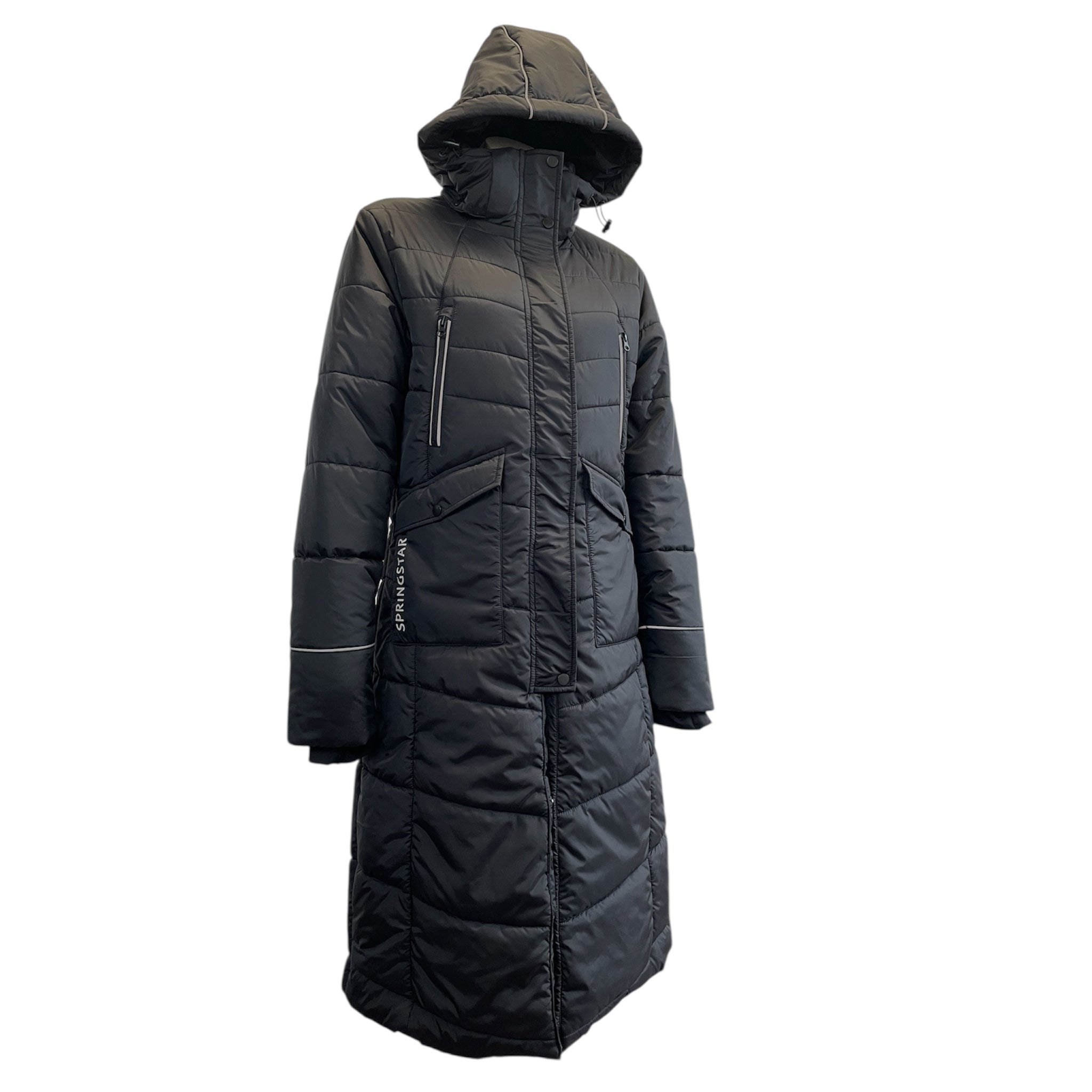 Winter Steppmantel mit Reflektoren 