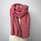 Winterschal Damen Wollmix pink rosa Beige kuschelschal
