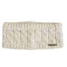 Breites Strickstirnband warm beige