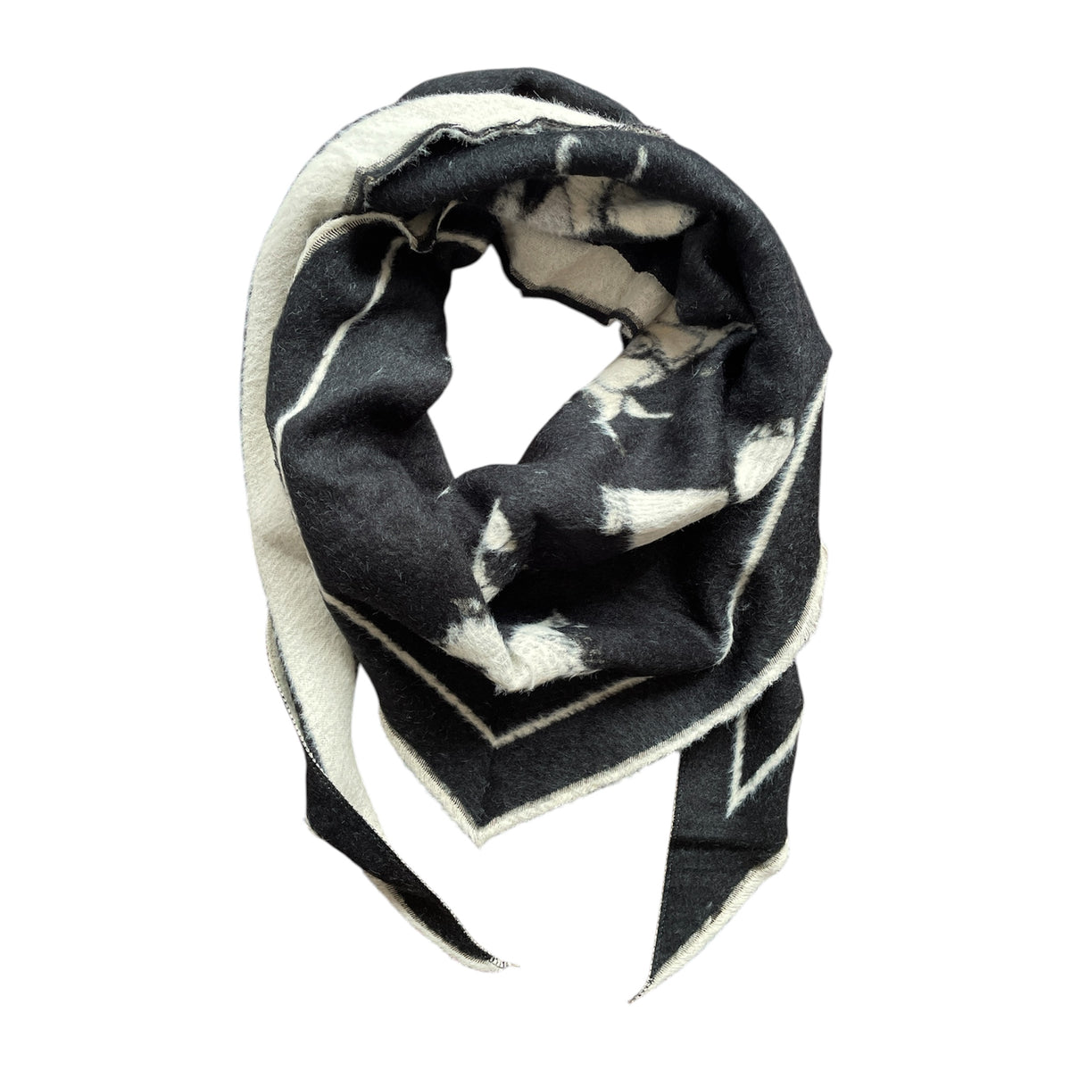 springstar damen dreiecksschal schwarz