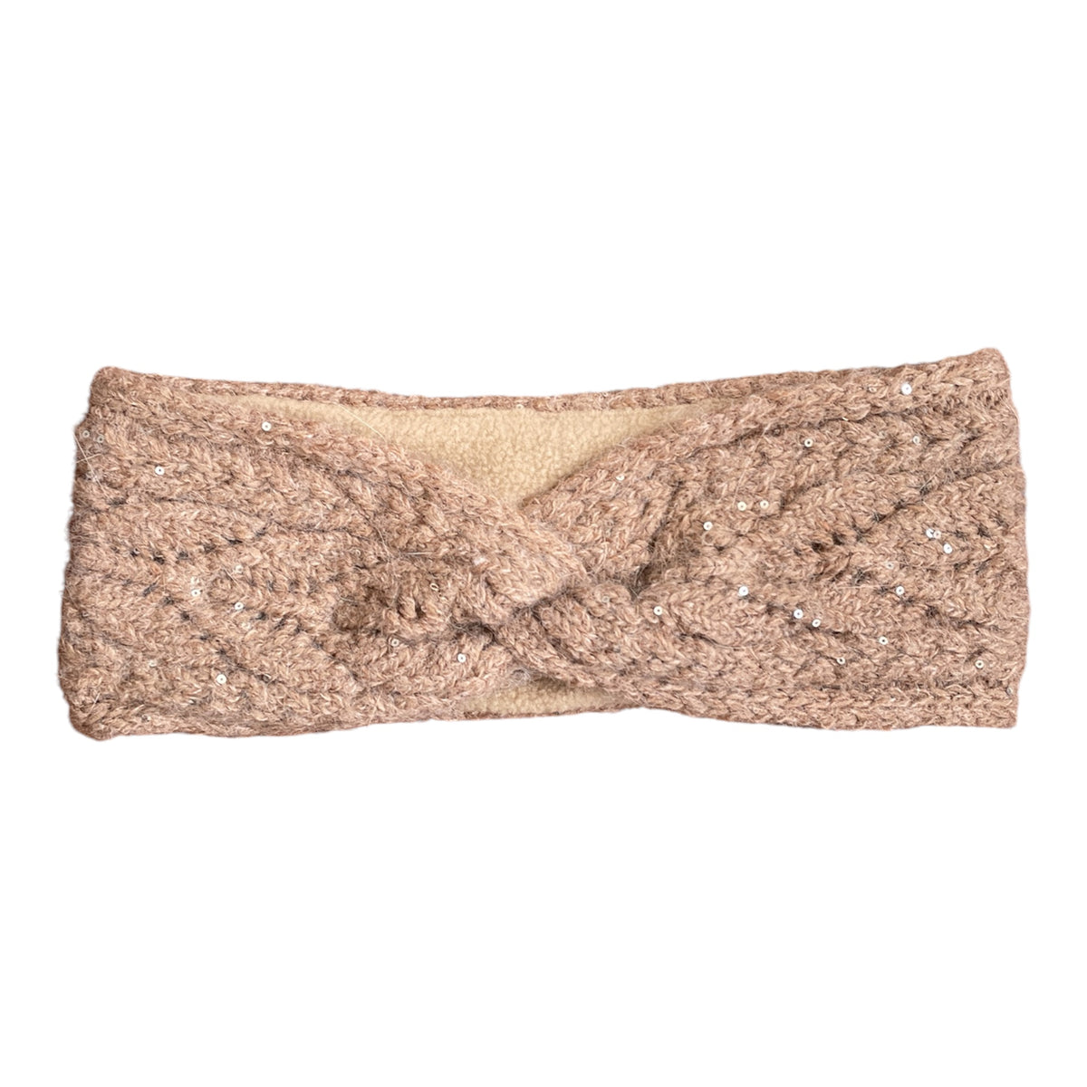 Stirnband Kaninchenhaar Beige 