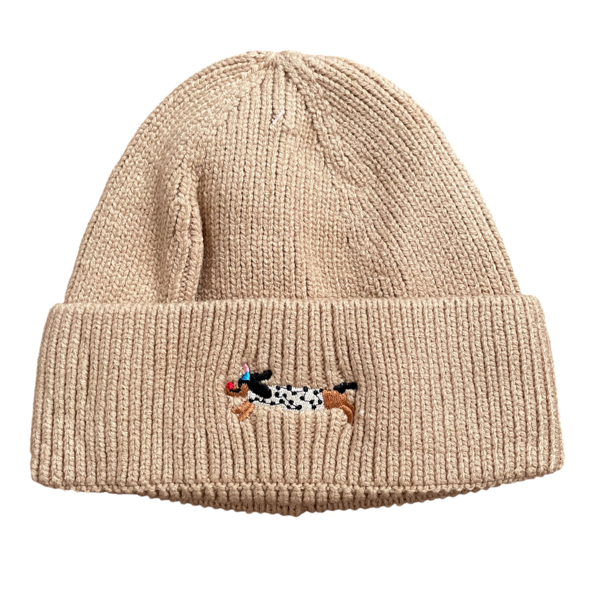 Springstar Mütze mit Hundemotiv Beige