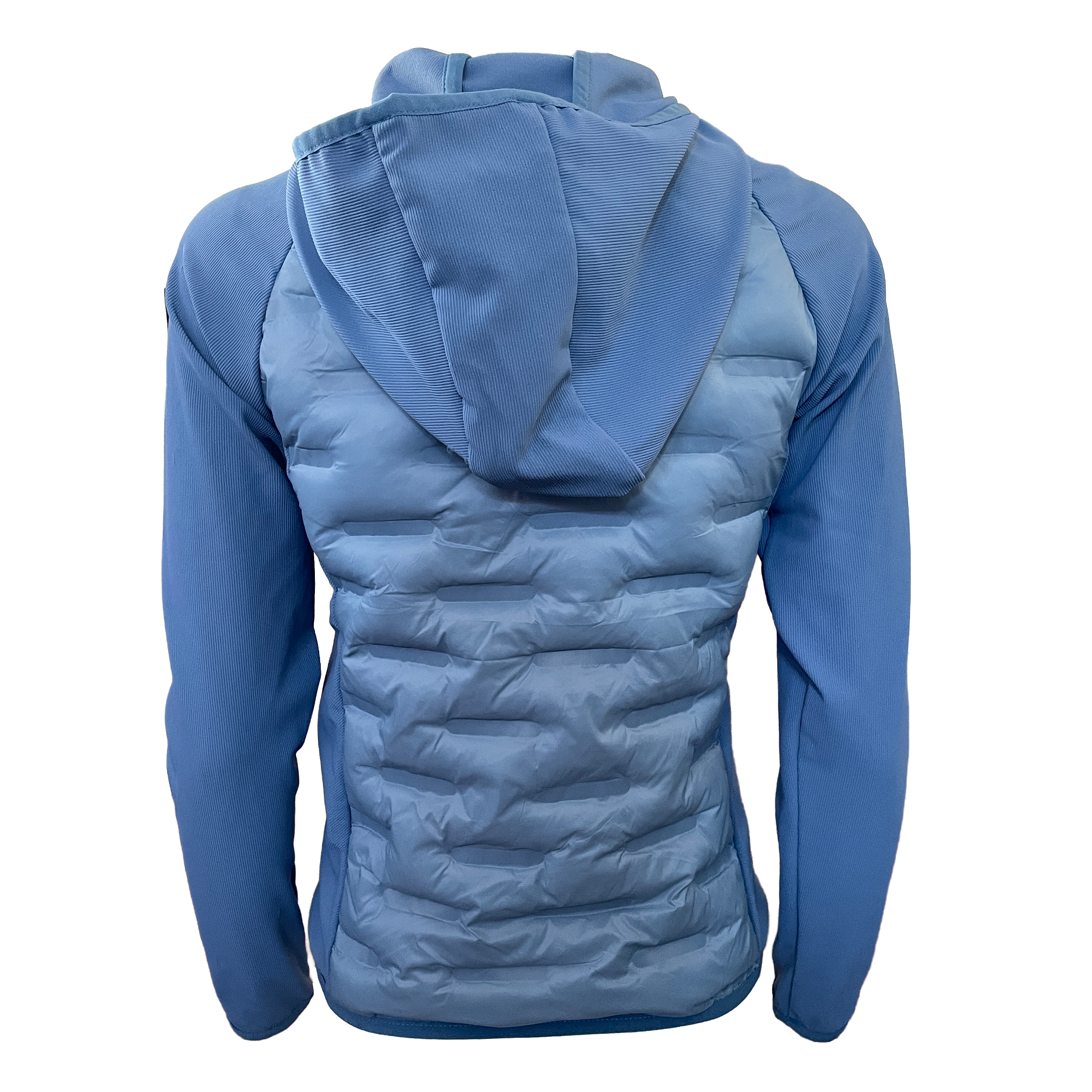 Damen Funktions Reitjacke Bella Springstar Hybrid Übergangsjacke leichte Steppjacke mit Kapuze Blau