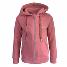 glitzer kinder sweatjacke mit kapuze rosa strasssteine springstar weicher fleece gefüttert