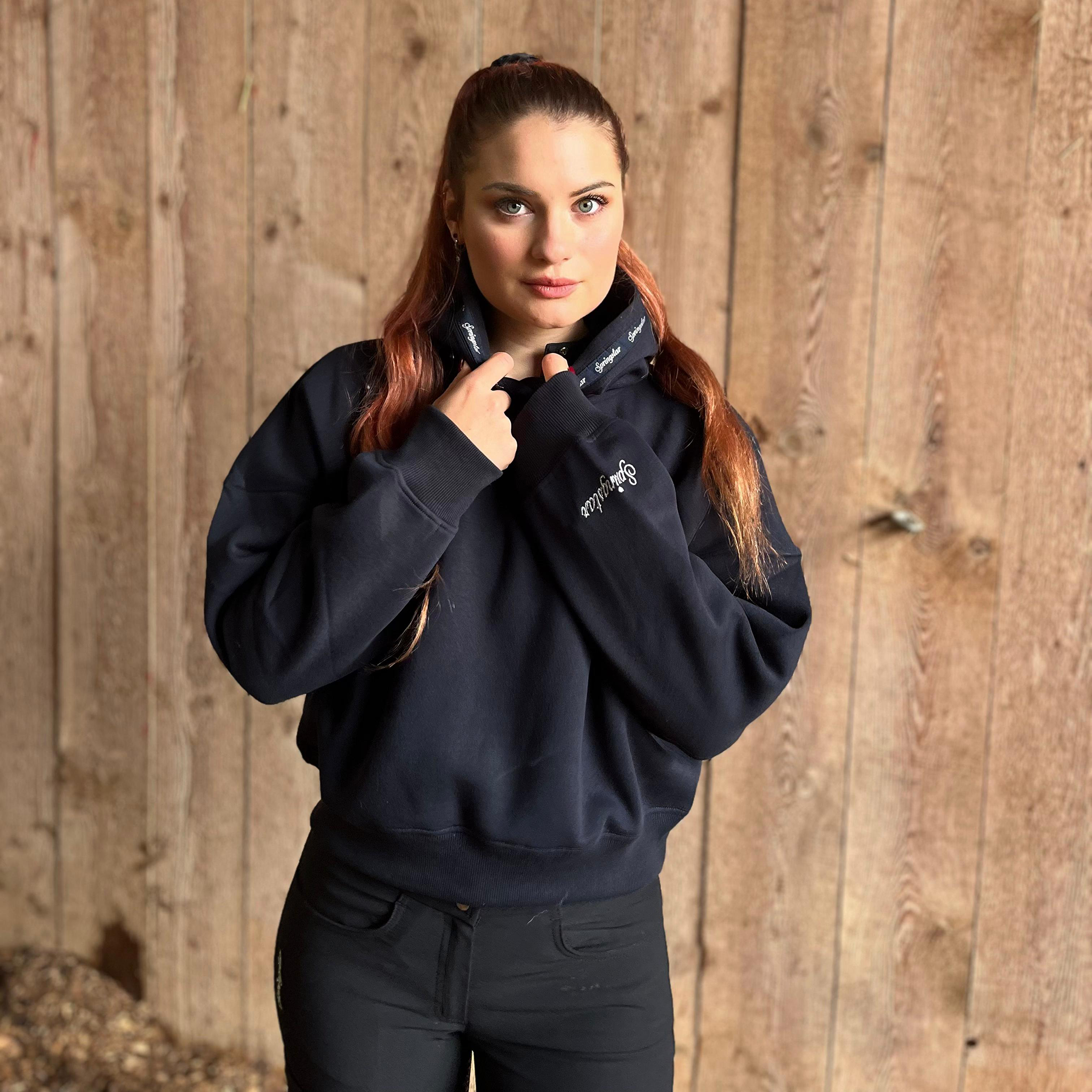 Neverless Hoodie Damen – Mit Löwen- & Traumfänger-Print, Kapuze, Kängurutasche, Grau In Größe XL