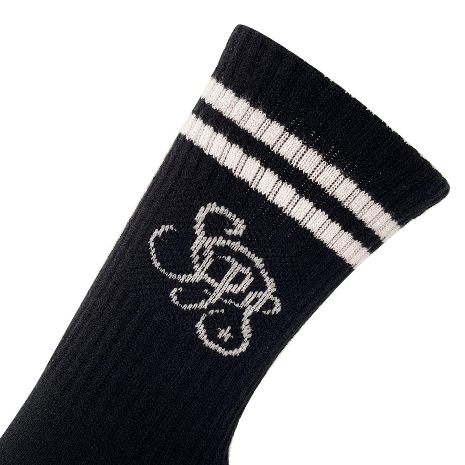 tennissocken sportsocken baumwolle schwarz  gestreift streifen stripes laufsocken reitsocken