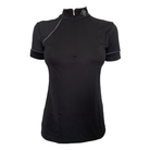 turniershirt mesh sommer schwarz reißverschluss springstar funktionsshirt reiten spooks
