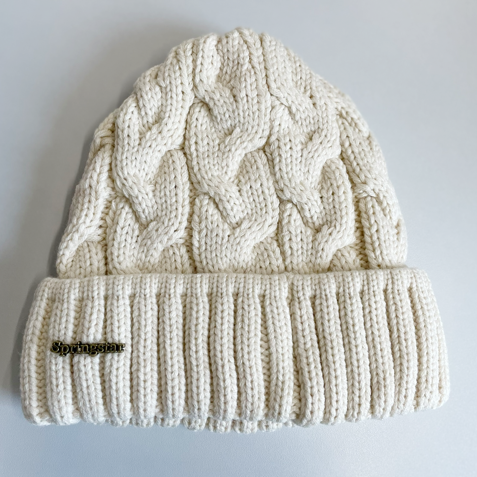 wintermütze zopfmuster damen gefüttert beige 