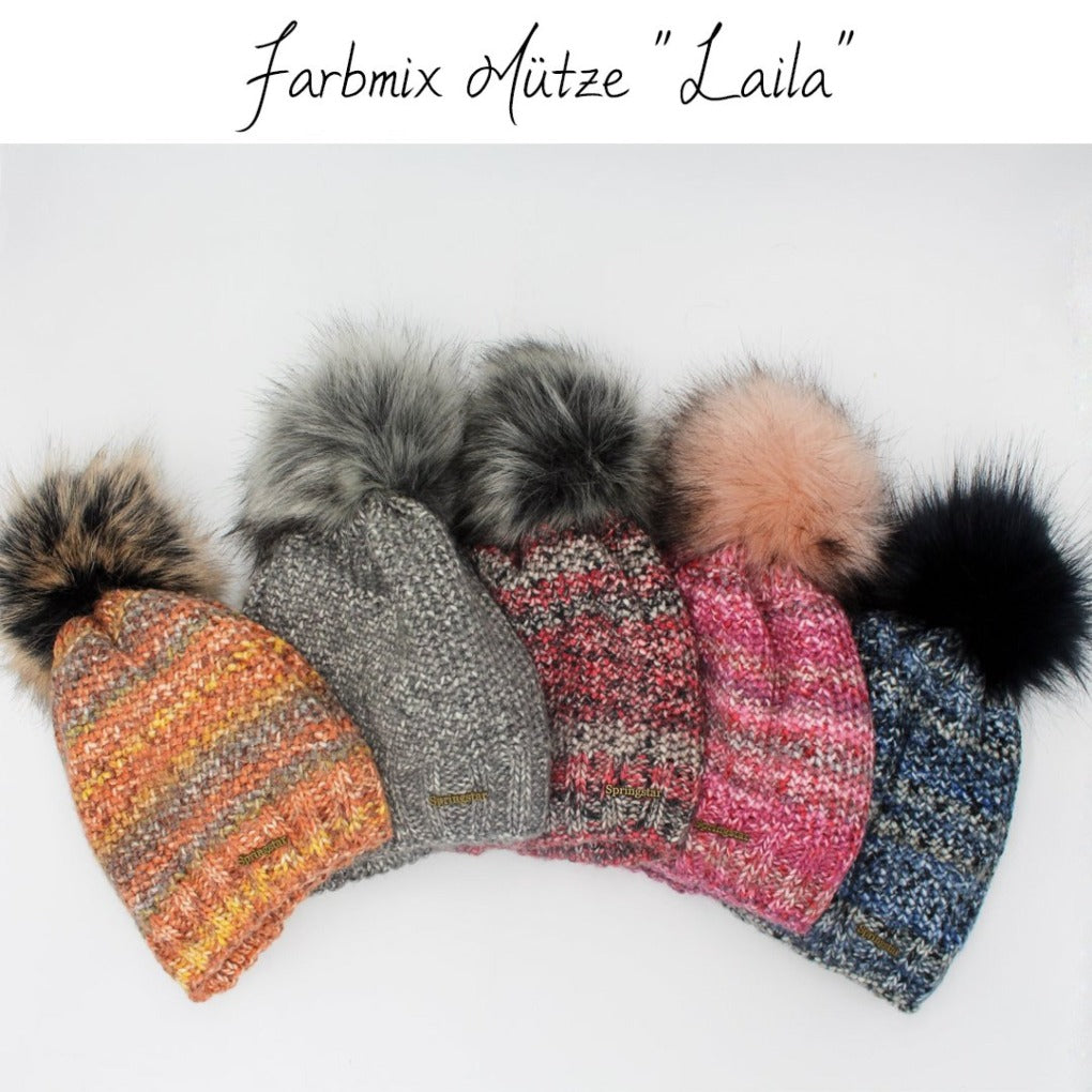 Farbmix-muetze-Laila-bommelmuetze-plu-bommel-strickmuetze-muetze-herbst-winter-springstar-sps-pinkypink-wintertraum