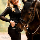 reitleggings mit handytasche sweetherart springstar schwarz silber sommer reithose damen silikon grip vollbesatz