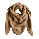 Großer Wollschal beige dreieckig