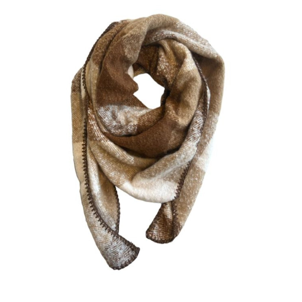 winter schal dreiecksschal braun brown 