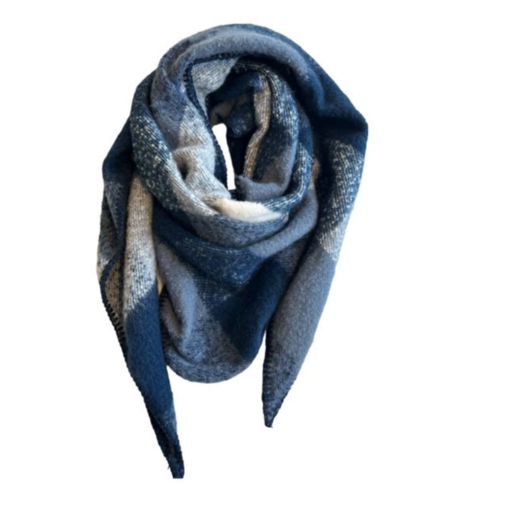 winter schal dreiecksschal blau dark blue 