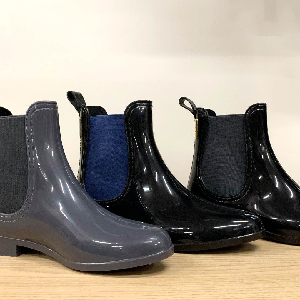 jodhpur steifel wasserdicht schwarz grau blau  gummiboots  gummi stiefeletten  stallschuhe