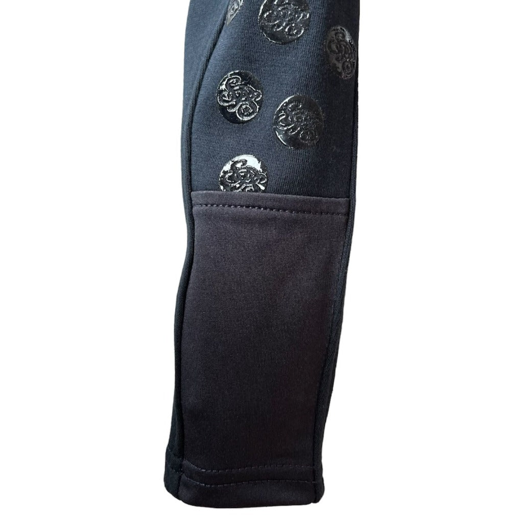 kinderreithose-comfy-springstar-dark blue blau kinder bequem kinderfreundlich glitzer elastisch loesdau reithosen kids bequem 
