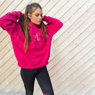 Sommer-Reitleggings Liebesgruß von SPRINGSTAR mit Mesh-Einsätzen in Navy-Pink