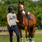 Sommer-Reitleggings Liebesgruß von SPRINGSTAR mit Mesh-Einsätzen in Navy-Silver