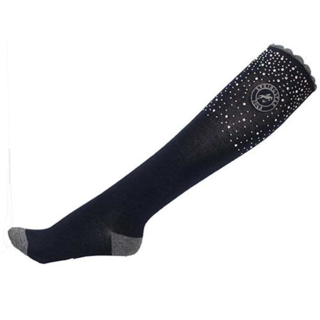 reitsocken-nori-socken-strümpfe-glitzer-lang-reiten-freizeit-springstar-sps-rosa-schwarz-marine-schwarz-schaft-leggings-springen-waschbar doppelpack