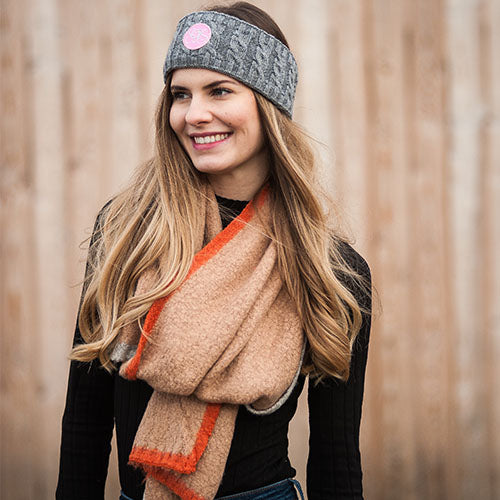 SPS, sps stirnband, springstar, springstar stirnband, schönes stirnband, graues stirnband, weich, kuschelweich, blaues stirnband, reitstirnband, grobstrick stirnband