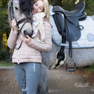Reitleggings Alia von SPRINGSTAR 2048 mit Glitzer und Vollbesatz in Silver Grey