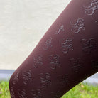 reitleggings braun nachhaltige reitbekleidung reithose reitleggins springstar handytasche highwaist silikon vollbesatz grip