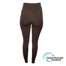 reitleggings braun nachhaltige reitbekleidung reithose reitleggins springstar handytasche highwaist silikon vollbesatz grip