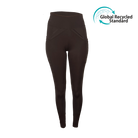 reitleggings braun nachhaltige reitbekleidung reithose reitleggins springstar handytasche highwaist