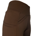 reitleggings braun nachhaltige reitbekleidung reithose reitleggins springstar handytasche highwaist silikon vollbesatz grip