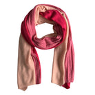 schal anoura pink deep gestrickt bunt wollschal strick schal mix