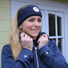 Softshelljacke wasserdicht Regenjacke spooks Reitjacke blau marine glitzer stirnband emma 