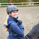 Softshelljacke wasserdicht Regenjacke Reitjacke spooks blau marine uvex reithelm 
