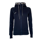 sweatjacke mit glitzer damen dunkelblau navy